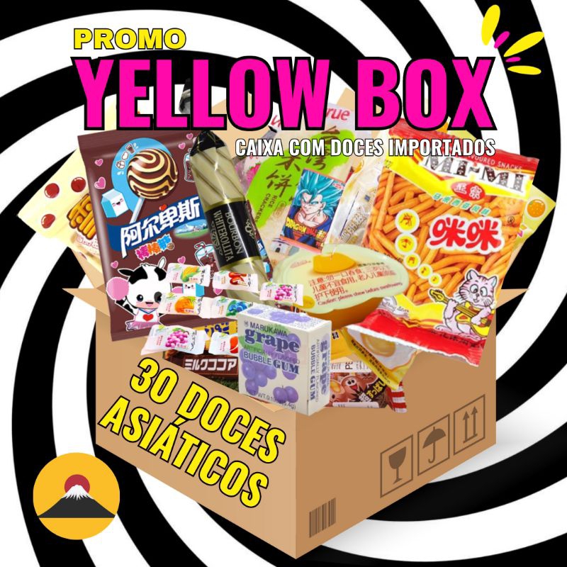 Desperte Seus Sentidos! Yellow Box: 30 Delícias Asiáticas da Coreia, China e Japão - Garanta a Sua Agora!