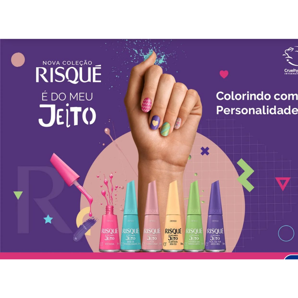 RISQUE COLEÇÃO É DO MEU JEITO C/6 CORES | Shopee Brasil