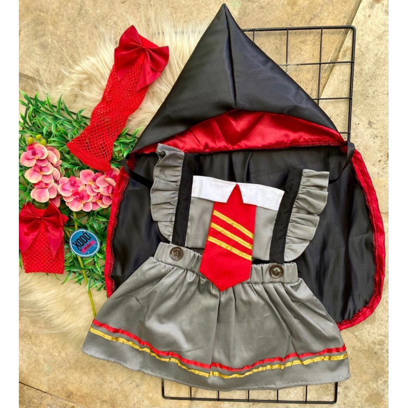 Romper Temático Bruxinha Hermione + Capa