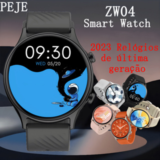 Relógio inteligente (atender/fazer chamadas),smartwatch【PEJE Zwear04】relógio digital prova d água com monitoramento de sono de frequência cardíaca, 123+ modos esportivos