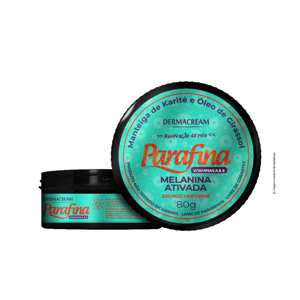 PARAFINA BRONZEADORA MELANINA ATIVADA 80GR | Shopee Brasil