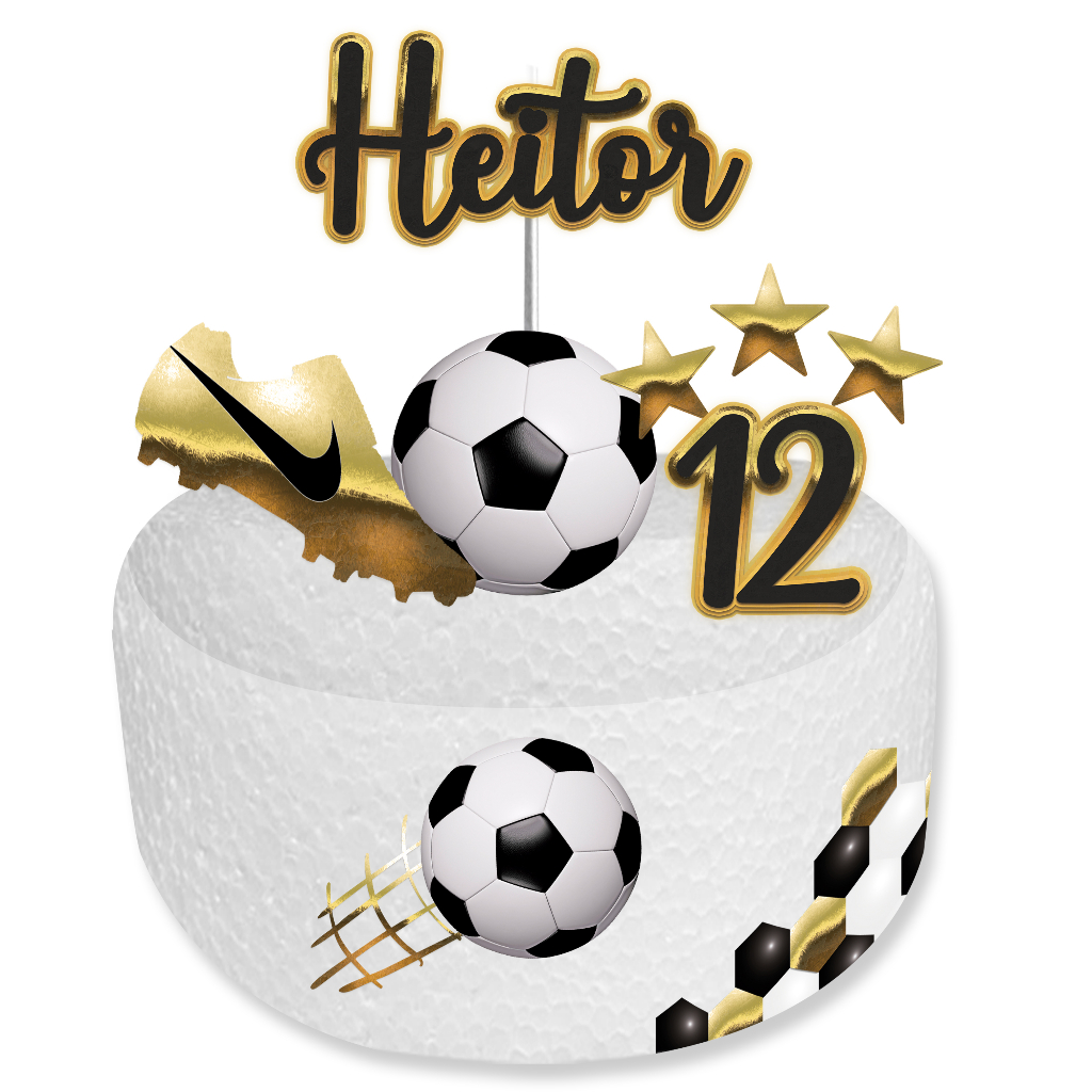 Bolo de futebol decorações de topper bola de futebol decoração do bolo para  o tema de futebol festa de aniversário dos homens menino esporte festa  fontes - AliExpress