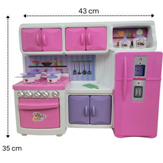 Kit Jogo De Cozinha Infantil Comidinha Microondas Batedeira