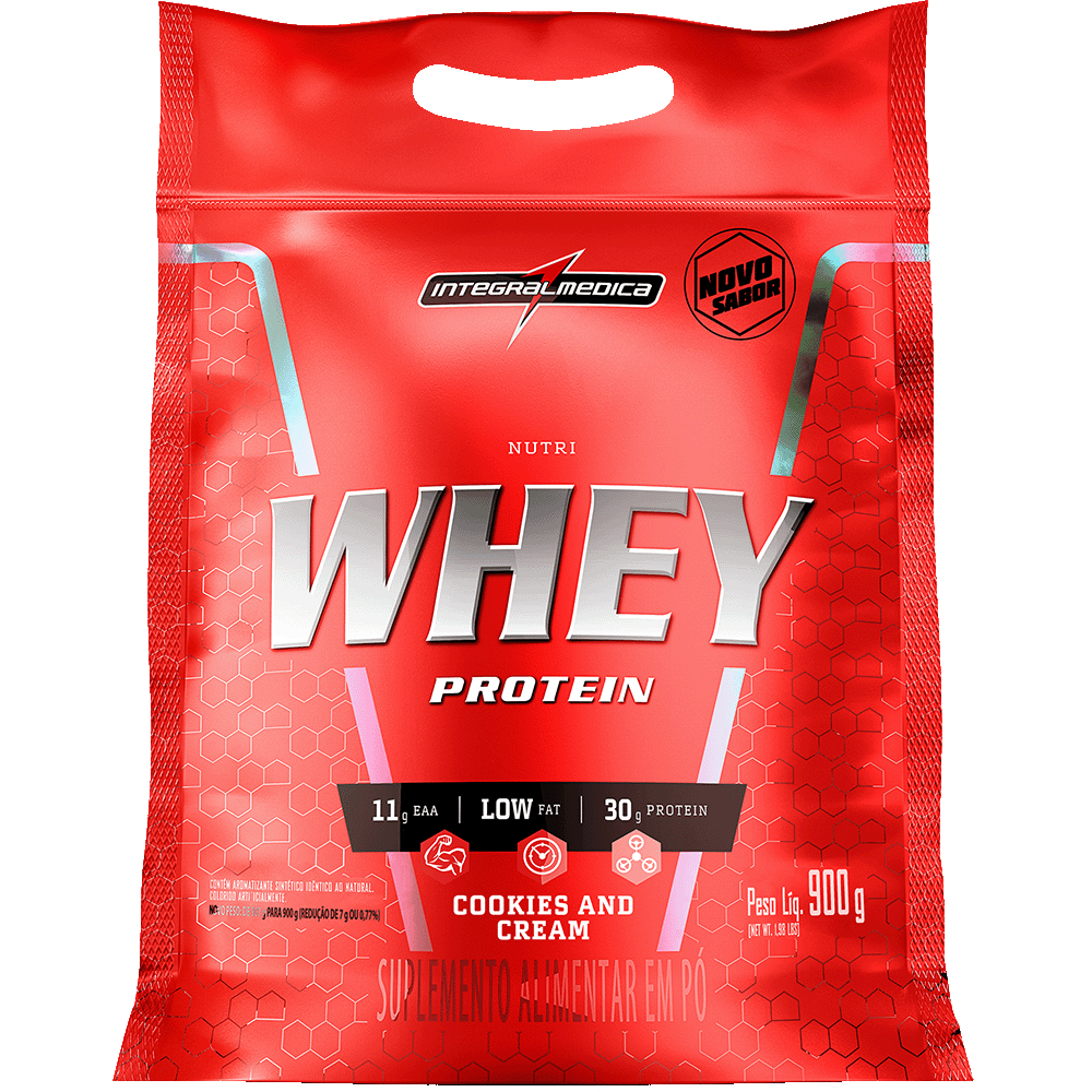 Nutri Whey Protein 900g – Refil – Integralmedica – Linha Body Size