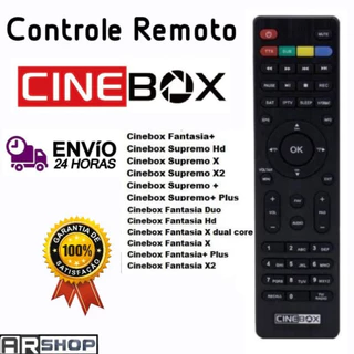 Controle Cinebox Fantasia / Supremo / Linha X, Z, S, plus 7550/7500