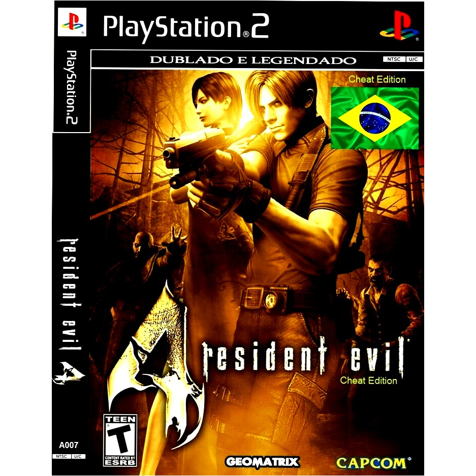 Resident Evil 4 Dublado BR [Cheat Edition] - Ps2 Jogo PlayStation 2 Game – (patch) - A068