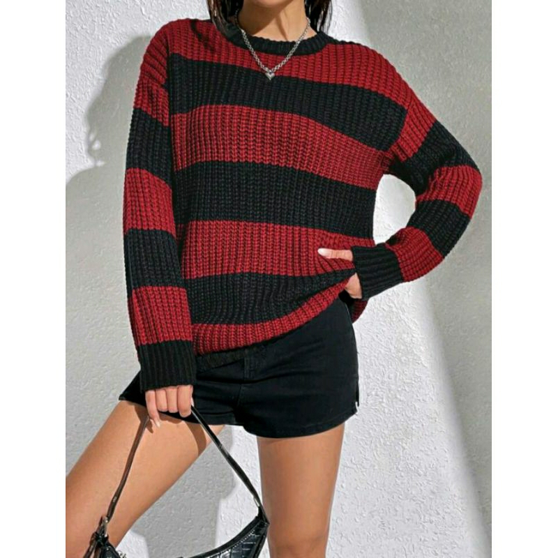 Smells Like Teen Spirit Outfit OEM Kurt Cobain Sweater Striped
