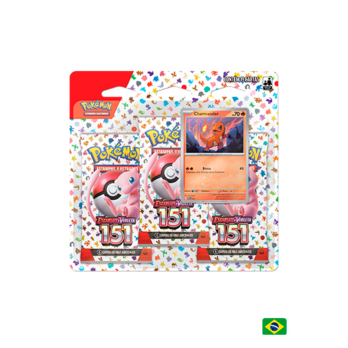 BLISTER TRIPLO POKEMON ESCARLATE E VIOLETA 4 - POKEMON 151