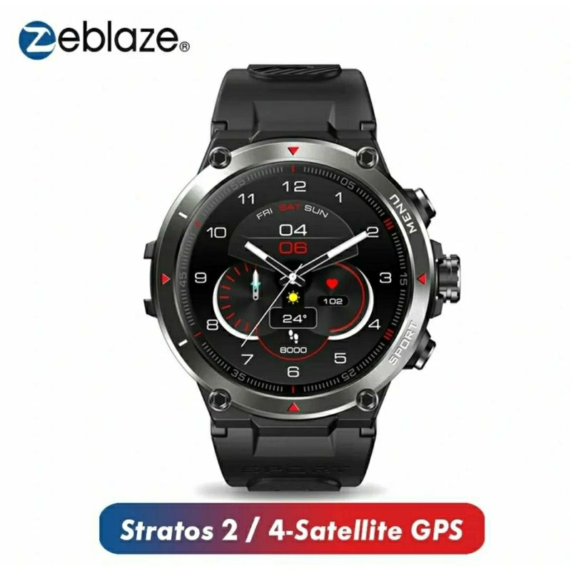 ZEBLAZE STRATOS 2 GPS Integrado Tela AMOLED Gorila Glass 3 À Prova D'água 5ATM