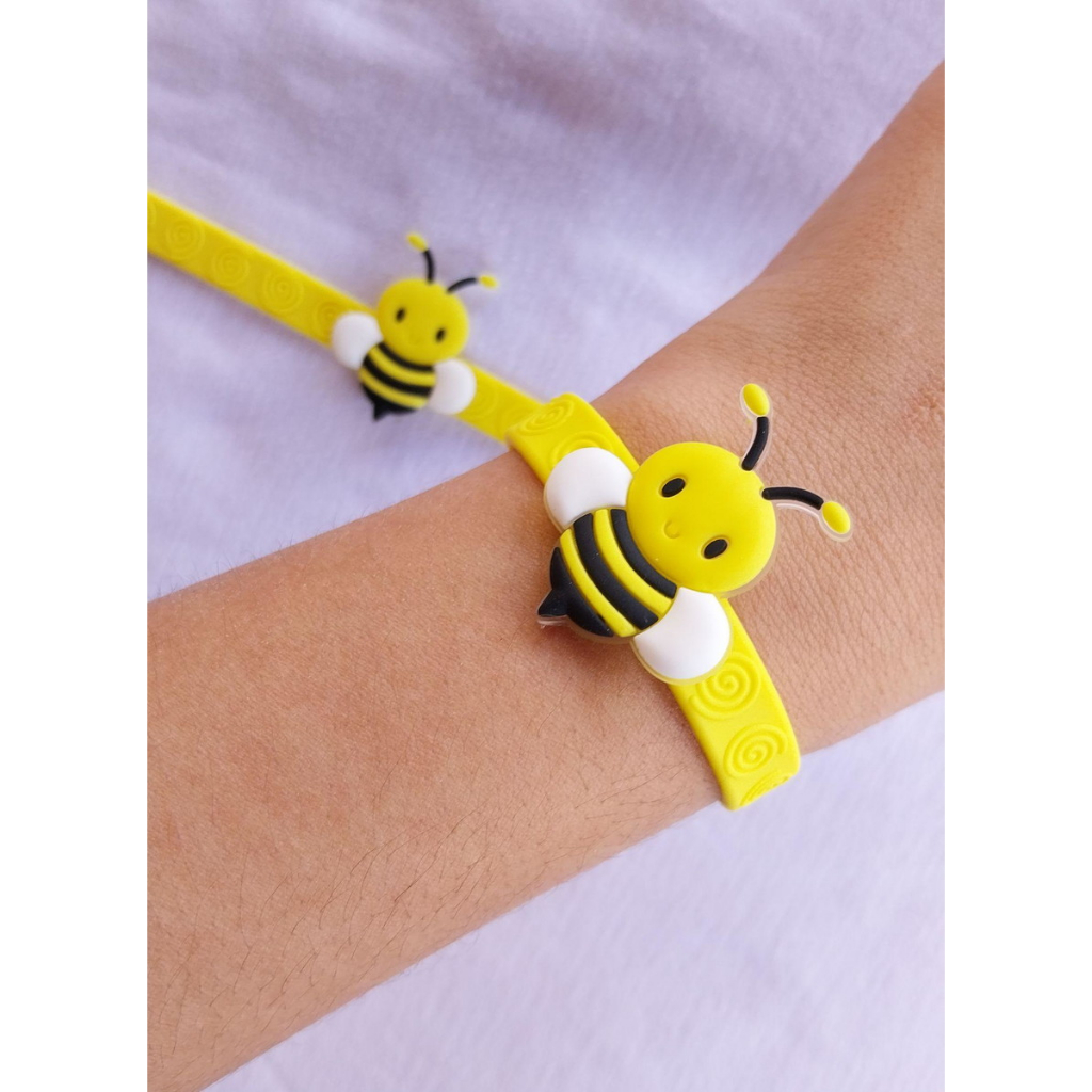 Kit 10 Pulseiras Abelha Abelhinha - Lembrancinha Festa Infantil