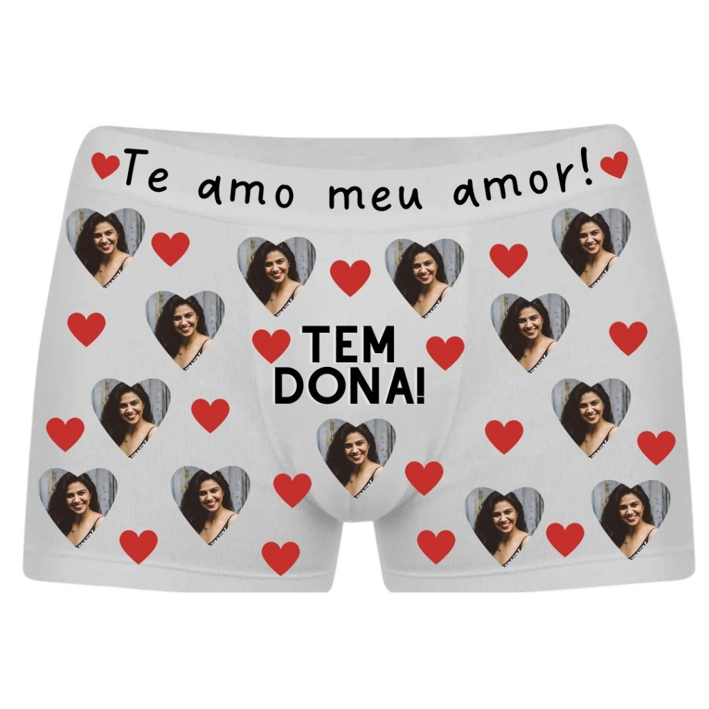 Cueca Personalizada com Foto Esse pau é meu