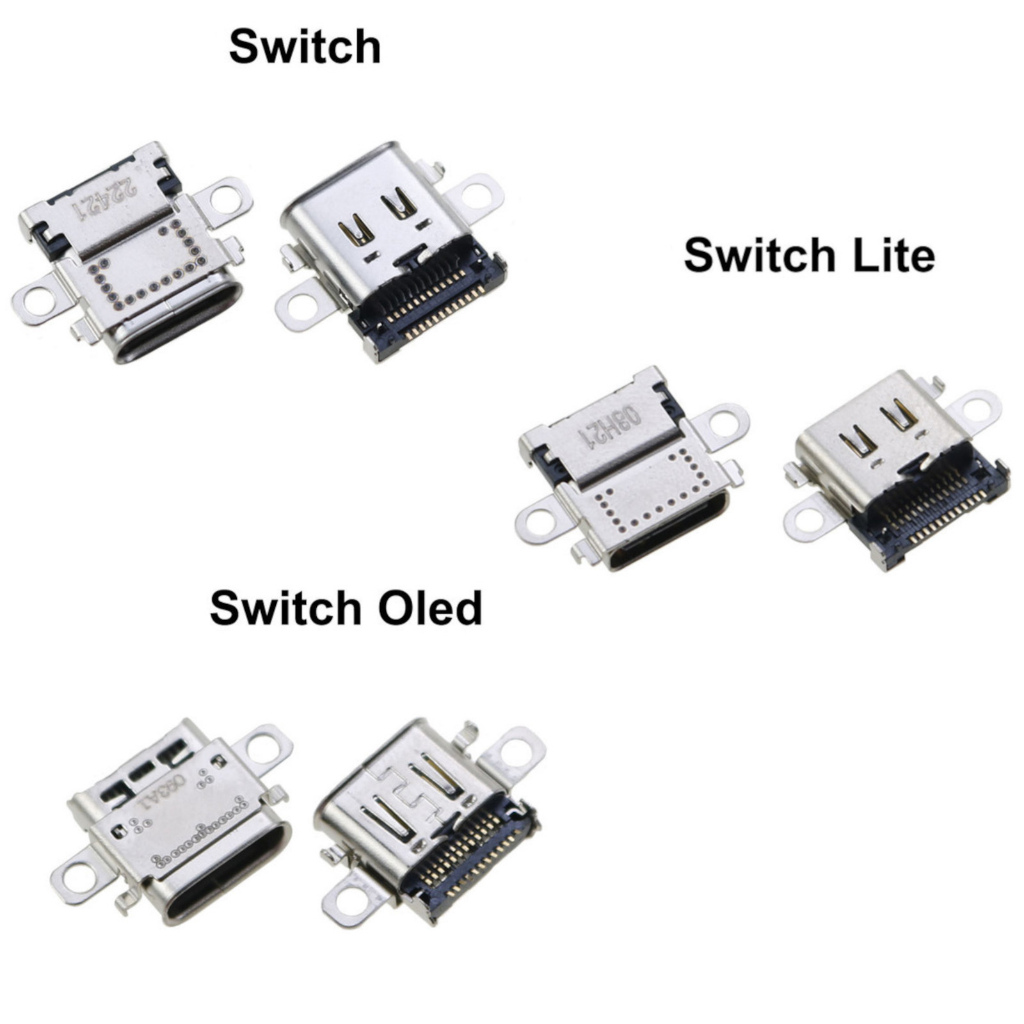 porta entrada Usb Tipo C Conector De Carga USB-C Carregador Nintendo Switch (Normal, OLED ou Lite)