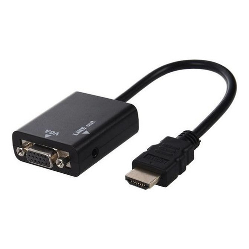 Cabo Adaptador Conversor Hdmi Para Vga Hd Conversion Cable | Shopee Brasil
