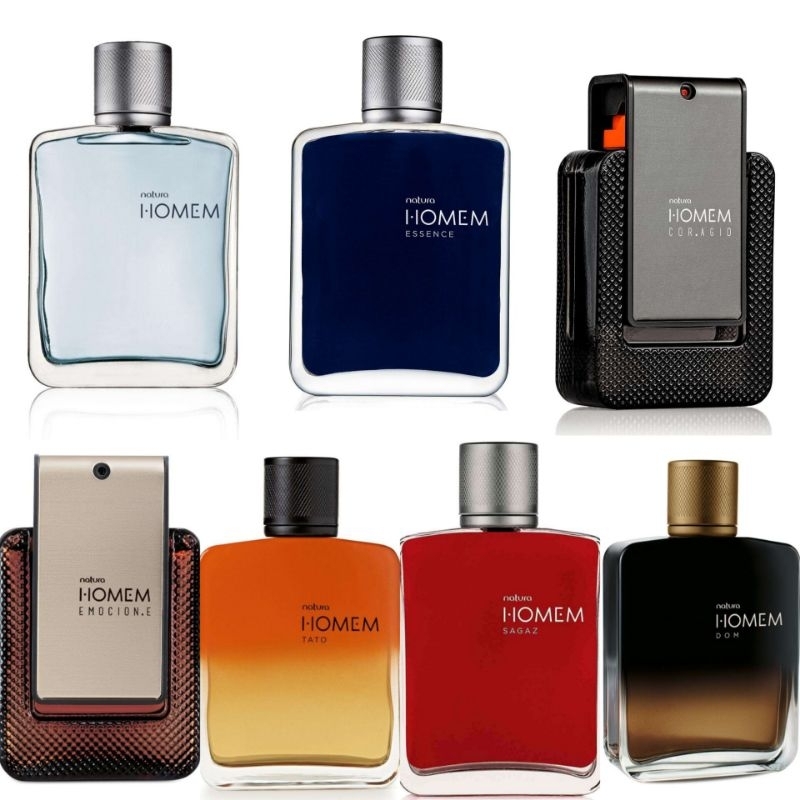Natura Homem Natura colônias e deo parfum.