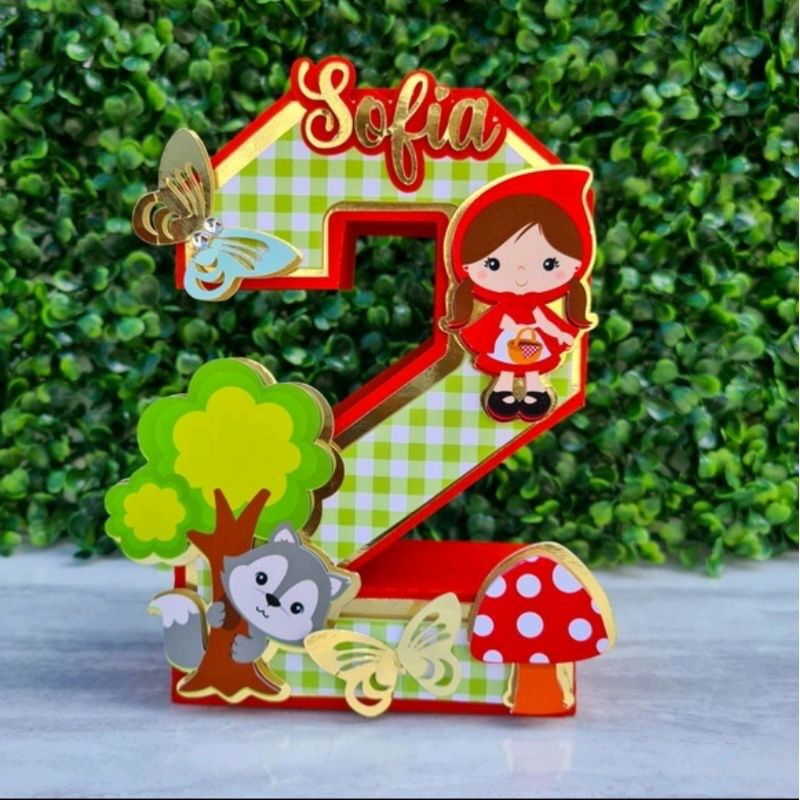 Número 3D personalizado (1 UNID - QUALQUER TEMA) | Shopee Brasil
