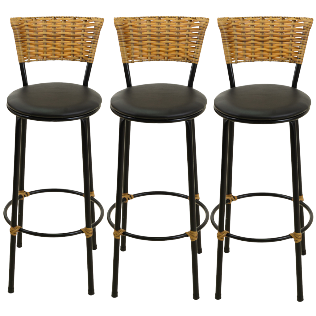 3 banquetas alta de cozinha balcão bares bancada area gourmet