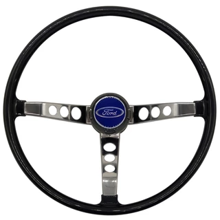 VOLANTE CLASSICO FORD PRETO TALADELTA F100 F400 F1000 MAVERICK CORCEL ESCORT