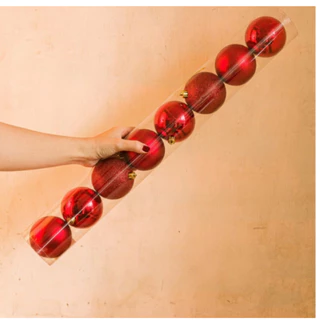 Kit 6 Bolas De Natal Enfeite 8cm Tamanho Grande
