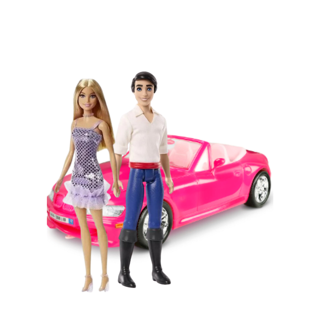 Carro Da Barbie Transformável Em Palco De Musica Com Bateria