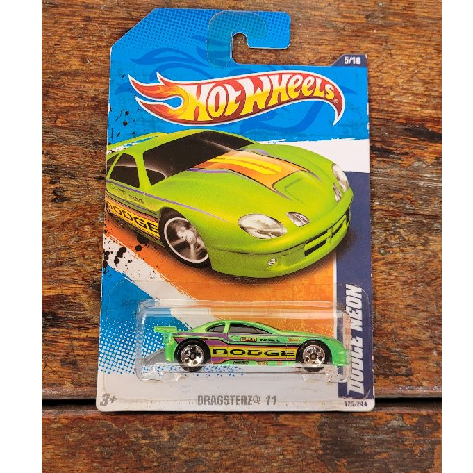 Hot Wheels Dodge Neon Verde Dragsterz 2011 Lacrado Main Line 1 64