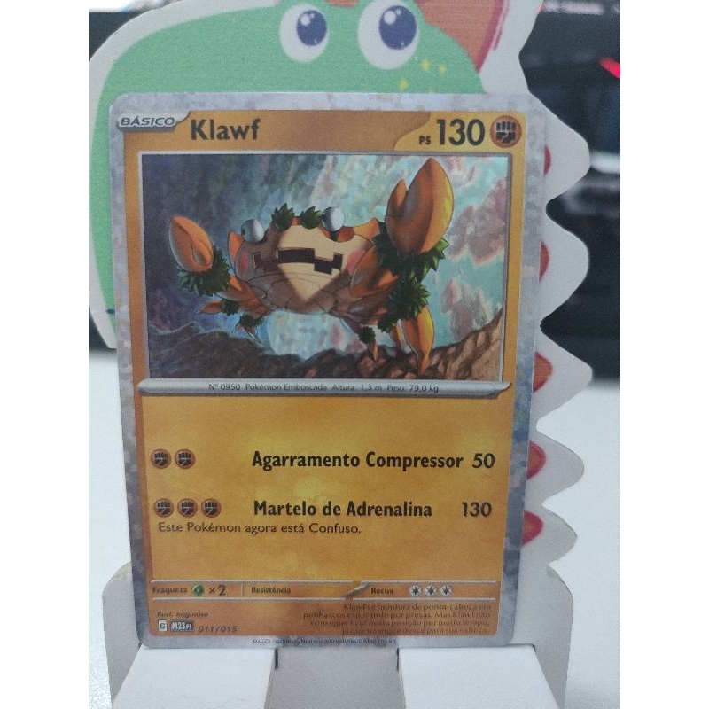 klawf pokemon card mcdonalds McDonald's Happy Meal 2023 Match Battle (Klawf) Booster Pack ( The item may be similar but not exactly the same as the image (e.g Klawf - McDonald's Promos 2023