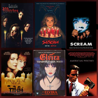 Posters filmes terror goth bruxas vampiros unidade 42x30cm Cartaz Premium Wallpaper Big Size Posters Parede