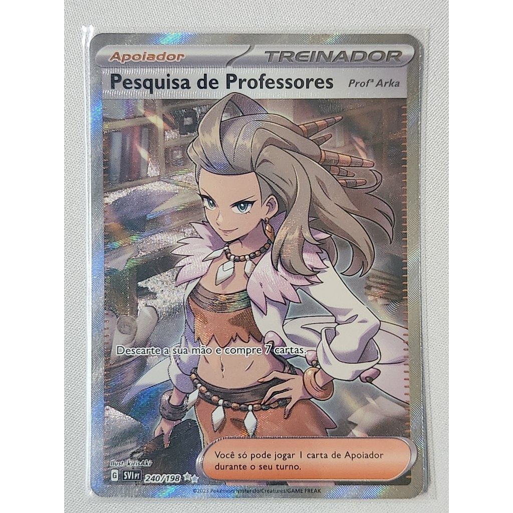 Carta TCG Pesquisa de Professores: Professor Willow - Japonesa com CÓDIGO  JÁ EXPIRADO PARA O JOGO POKÉMON GO