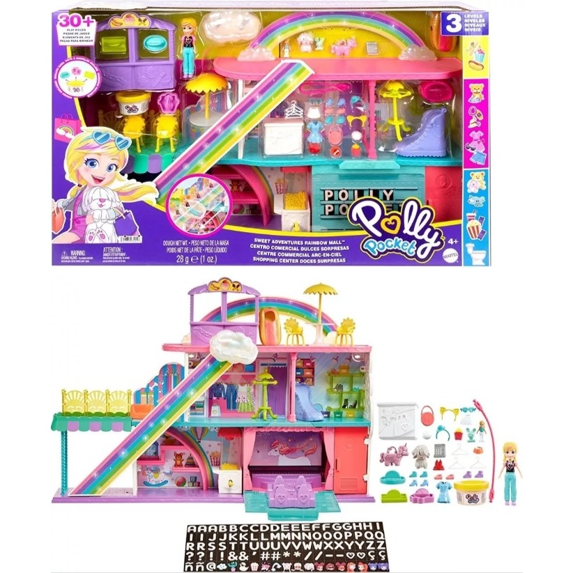 Kit 4 Bonecas Da Polly Pocket Super Armário De Animais Luxo