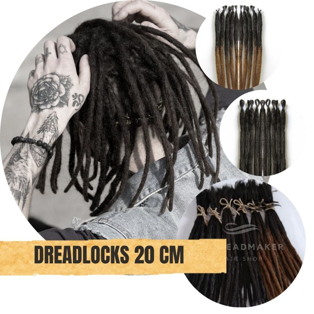 Dreadlocks 20cm - 10 Unidades Cores Variadas | Shopee Brasil