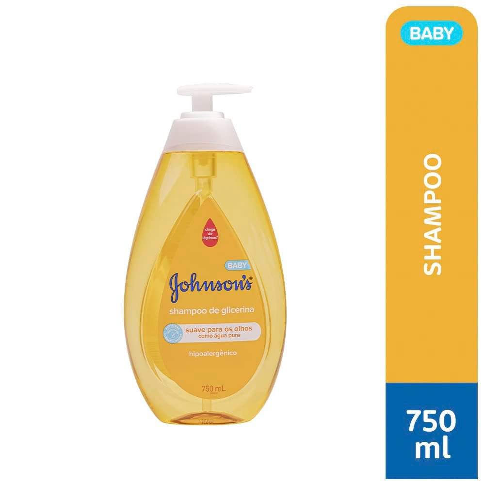 Shampoo Johnson's Baby de Glicerina 750 ml e Camomila 750 ml ( PROMOÇÂO