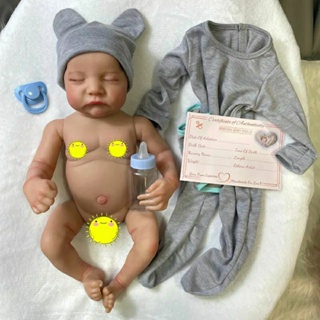 Bebê Reborn Menino Daniel Realista Corpo de Silicone 52cm