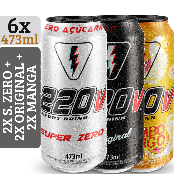 Kit Energético 220V 473ml (6un)
