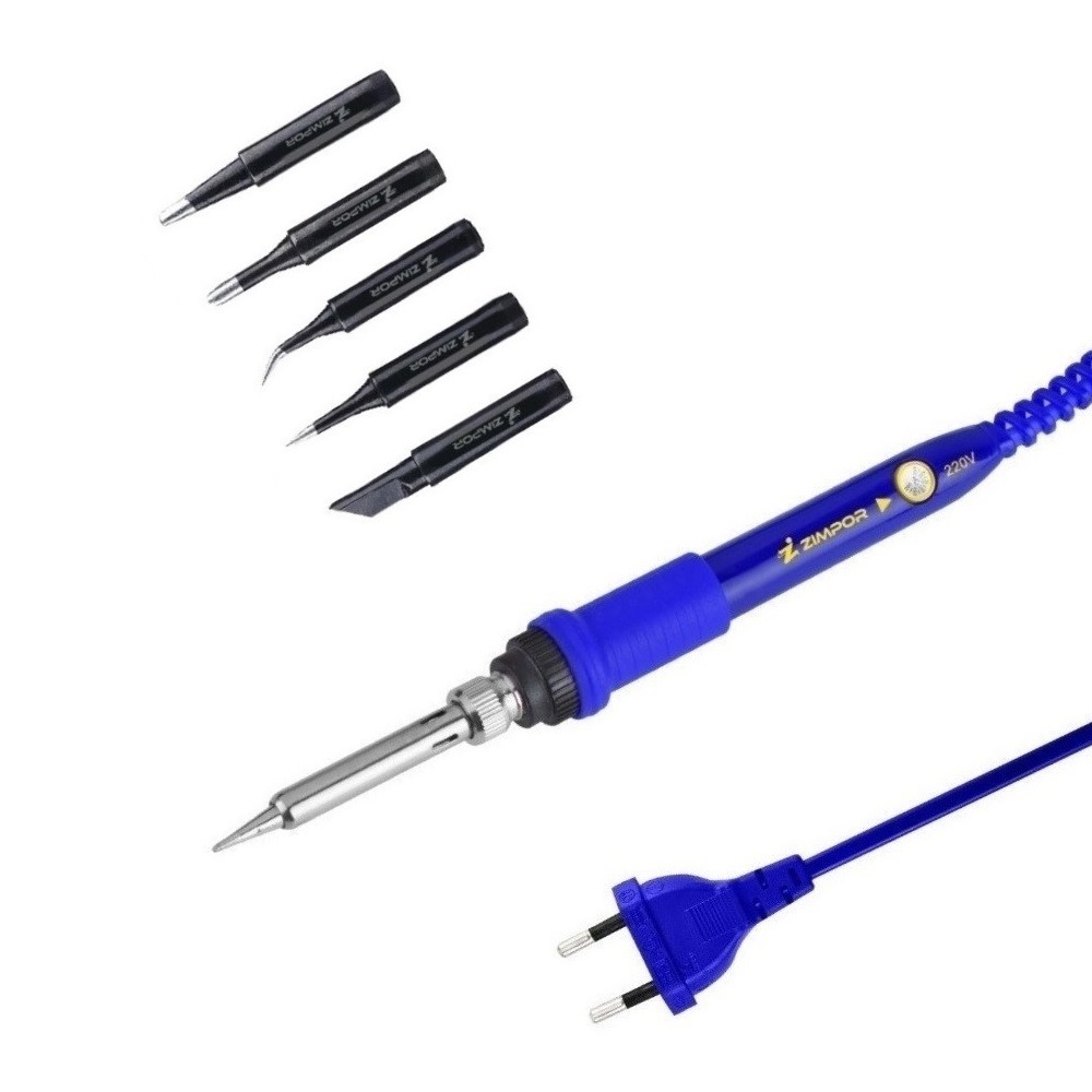 Kit Ferro De Solda Profissional 127v Ponta Fina Faca Cônica | Shopee Brasil