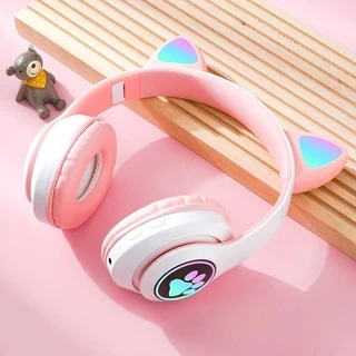 Fone de Ouvido com Redução de Ruído Orelha De Gato Gamer Led RGB Colorido em Oferta na Shopee