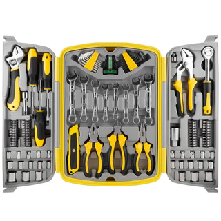 Kit Jogo Maleta De Ferramentas Completa Com 113Pçs EDA 8SG Ideal Para Uso Profissional