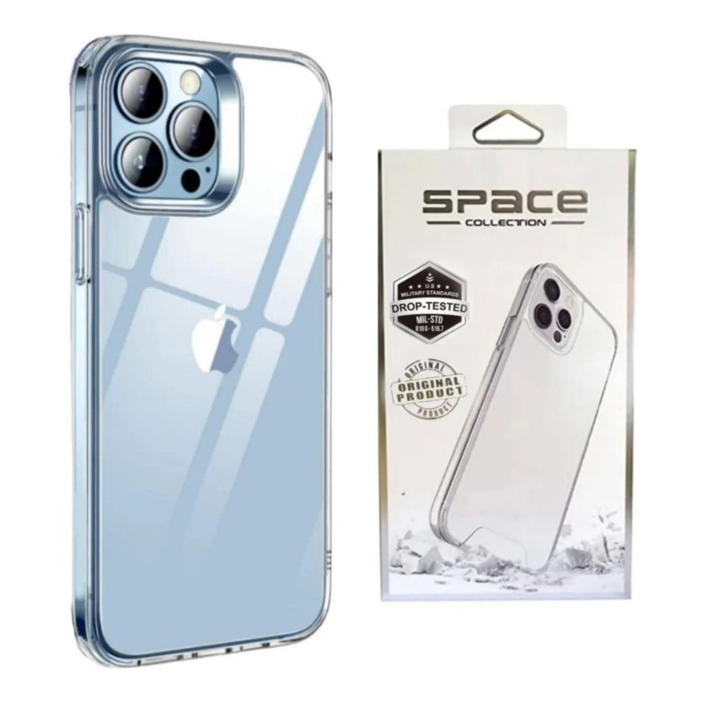 Capa Capinha Plus Pro Pro Max Clear Case Space Transparente