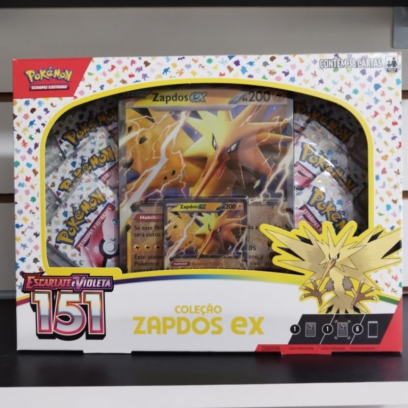 Box Pokémon Coleção 151 Zapdos Ex - Copag Loja