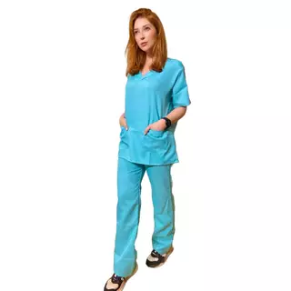 Conjunto Pijama Cirúrgico Scrub Hospitalar Oxford Não Amassa Seca Rápido Masculino Feminino