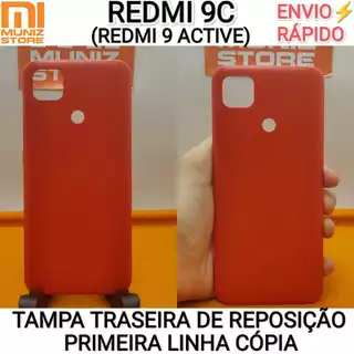 Tampa Xiaomi Redmi 9C/Redmi 9 Active Capa Traseira 1°Linha Carcaça de Reposição Da Bateria Encaixe Perfeito Alta Qualidade