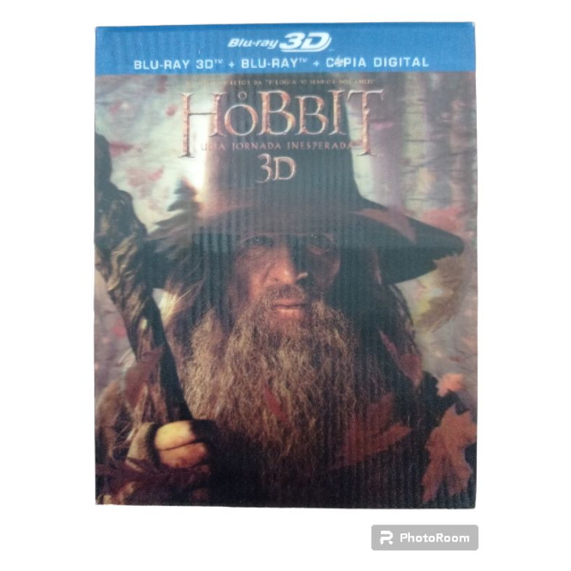 blu-ray O Hobbit Uma Jornada Inesperada 3d + blu-ray, Capa Lenticular