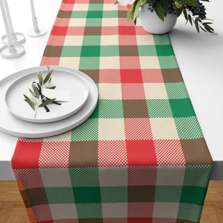 Trilho Caminho de Mesa Natal 0,50 x 1,45m - 4 a 6 lugares - Decoração Natalina de Mesa