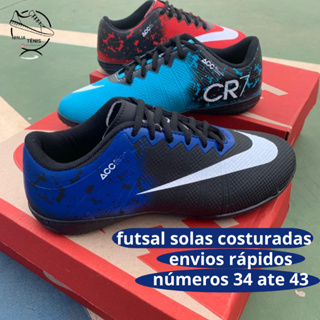 Chuteira Futsal Salão quadra Adulto CR7 costurada envio imediato promocao 34 ao 43