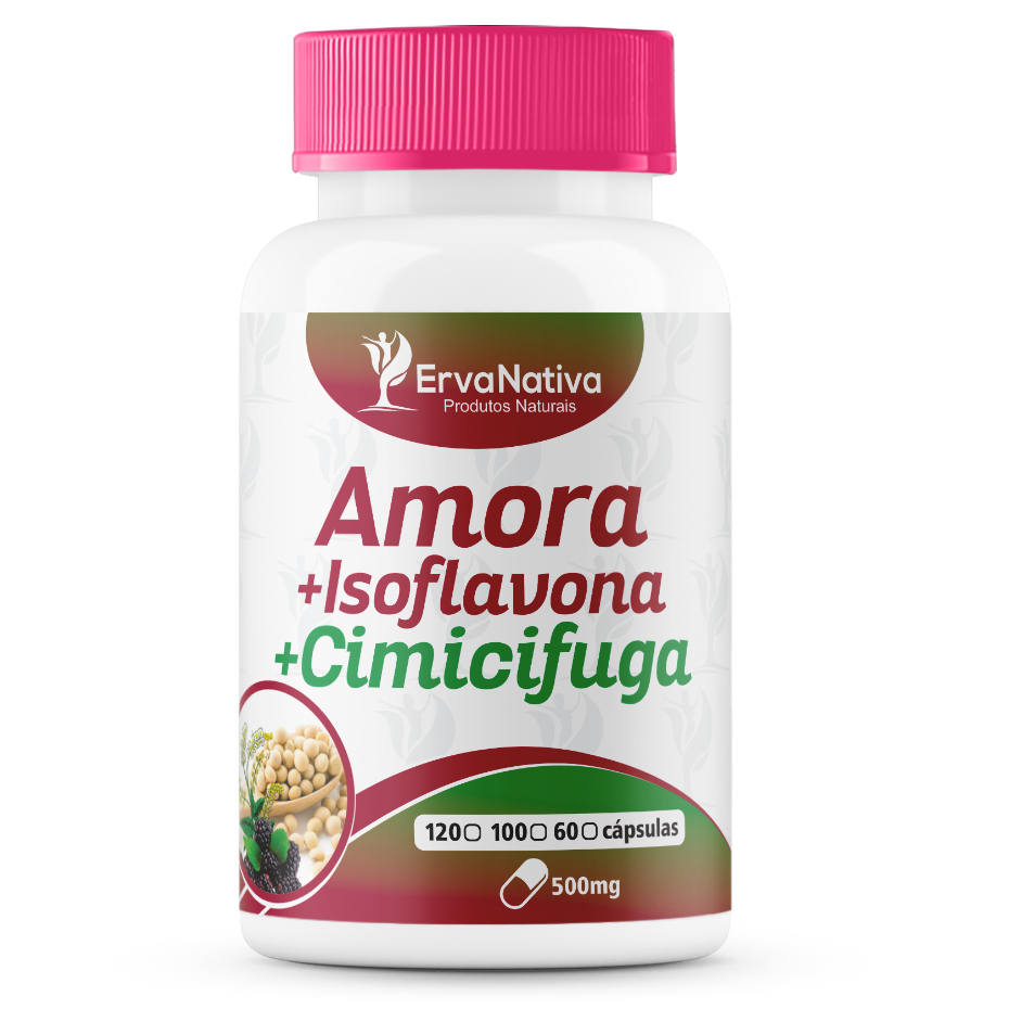 Amora Isoflavona Com Cimicifuga 500mg 100 Cápsulas Erva Nativa Shopee Brasil 2121