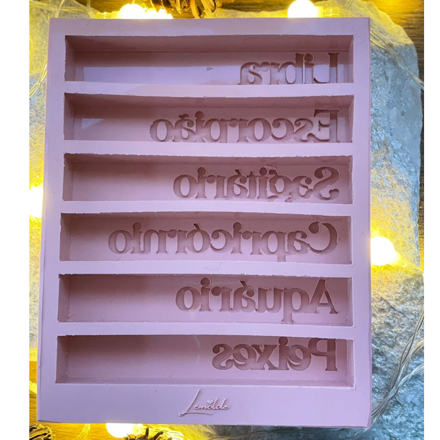 Molde de Silicone para Artesanato Signos | Shopee Brasil