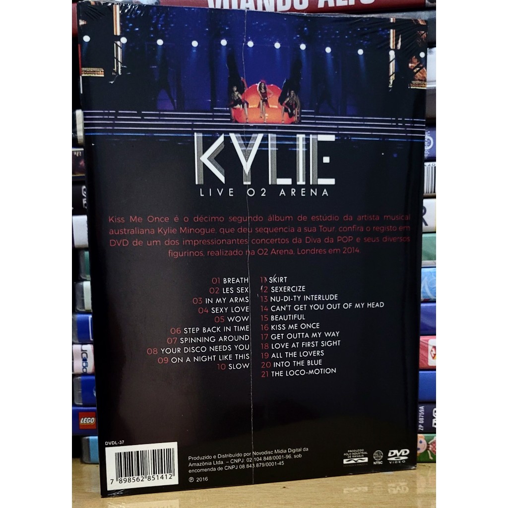 DVD Kylie Minogue - Live At O2 Arena (Original Lacrado) | Shopee