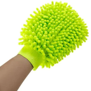 Luva Microfibra Limpeza doméstica para lavar carro Cores Diversas Luva para Cerdas nas duas Faces da Luva
