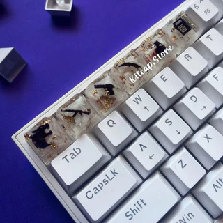 Kit Teclas CS GO - Efeito Névoa -Tecla Para Teclado Mecânico Efeito Smoke - CS2 - Keycaps Para Teclado Mecânico