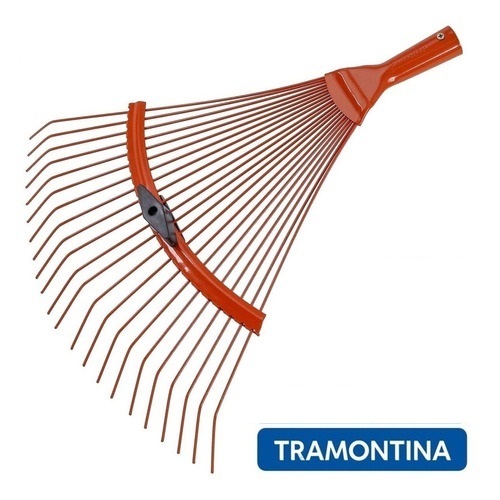Vassoura Rastelo Grama E Jardim Metálica 22 dentes Tramontina