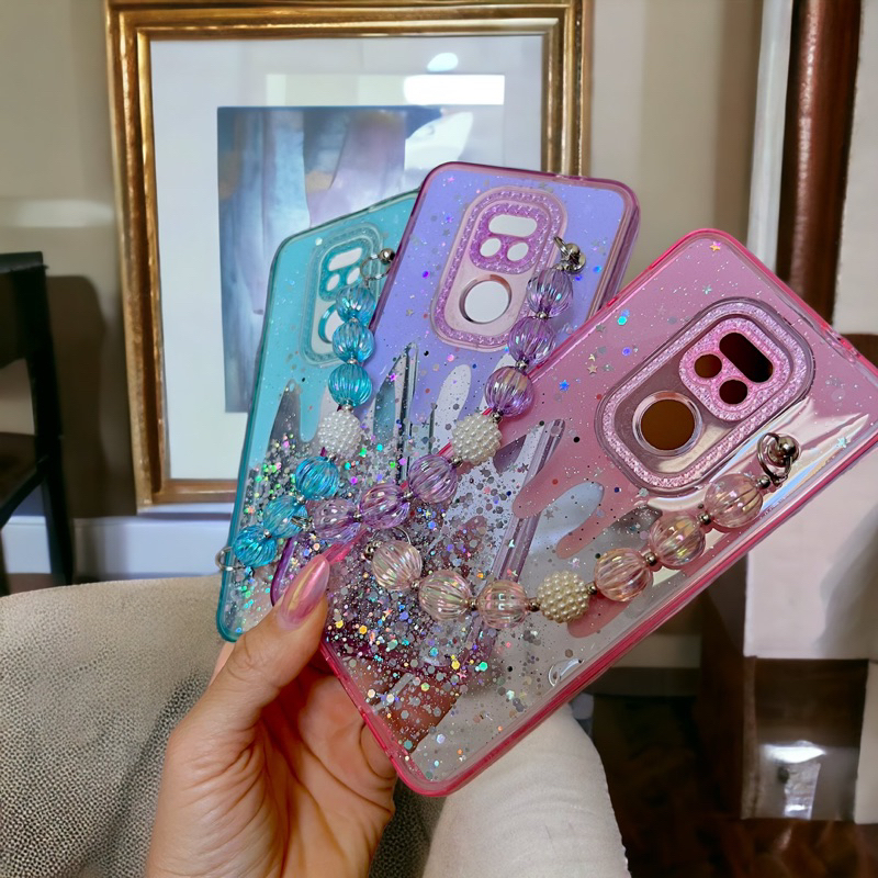 Capa luxo Moto G9 play e Moto E7 Plus capinha com corrente case Motorola G9 Play e Motorola E7 plus