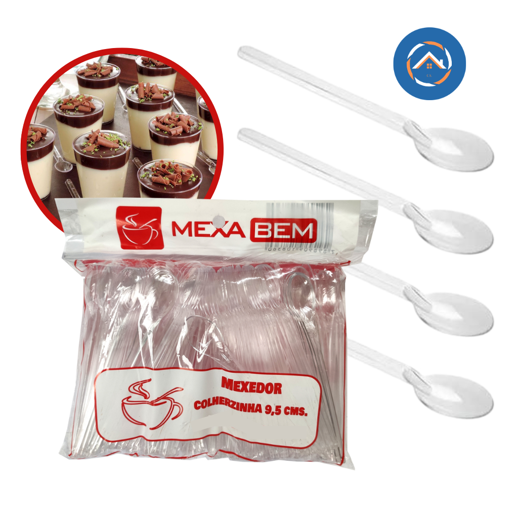 Mini Colherzinha Mexedor p/ Copinho 9,5cm c/1000un | Shopee Brasil